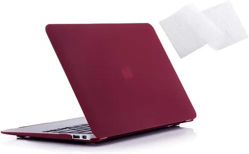 Miniatura 15 de Funda rígida con superficie suave Ruban 2 en 1 y cubierta para teclado para Macbook Air de 13.3 pulgadas Modelos: A1369 / A1466, Negro