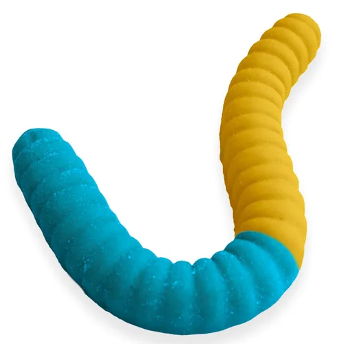 Miniatura 6 de Gusano de gomita gigante agrio – Caramelo de gomita grande de 2 libras con gran sabor picante de GGB Candies (cereza/naranja)