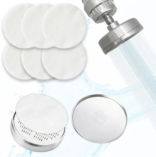 xcivi 30 almohadillas de sedimento para cabezal de ducha filtradas compatibles con el cabezal de ducha filtrado AquaHomeGroup, protege tu piel y
