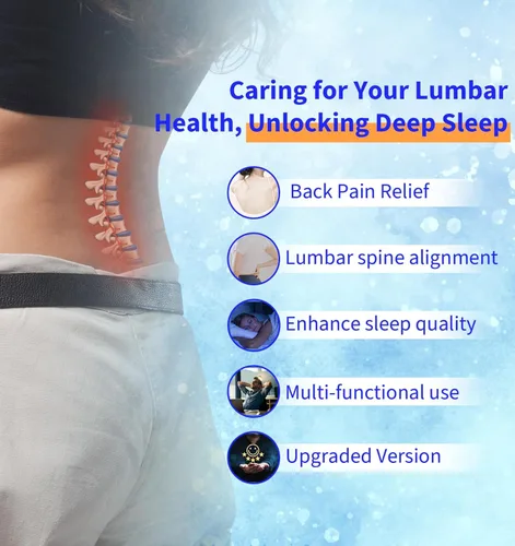 Miniatura 6 de Almohada de Apoyo Lumbar para la Cama para Aliviar el Dolor de Espalda: Almohada de Espalda Baja para Dormir - Almohada de Cintura de Espuma