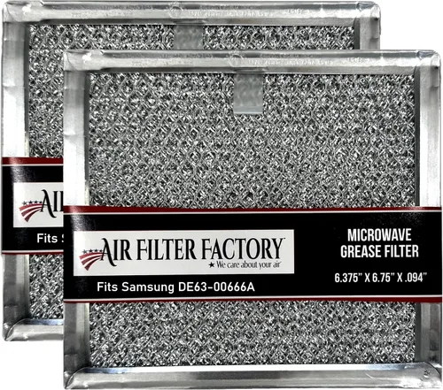 Air Filter Factory Filtro de microondas de 6.75 x 6.34 pulgadas DE63-00666A de repuesto para Samsung Over The Range Pantalla de grasa de ventilación