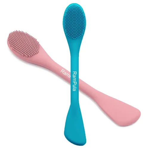 Miniatura 10 de Aplicador de cepillo de máscara facial, cepillos de máscara para limpieza facial y exfoliación, herramienta aplicadora de máscara de arcilla facial