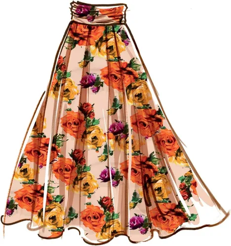 Miniatura 3 de McCall's M8152F5 - Kit de patrones de costura de falda plisada de cintura alta y top con lazo para mujer, código de diseño M8152, tallas 16-24