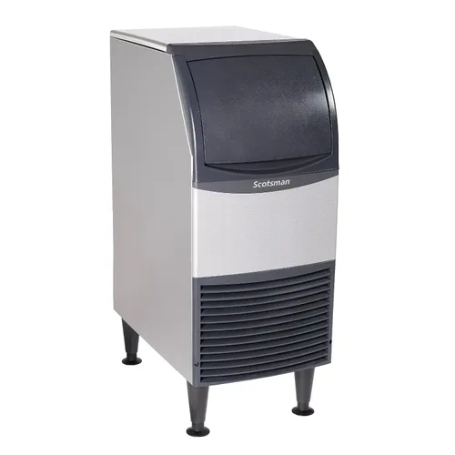 Miniatura 18 de Scotsman UN324A-1 Máquina para hacer hielo estilo nugget bajo encimera con contenedor, producción diaria de 340 lb, almacenamiento de 80 lb, acero