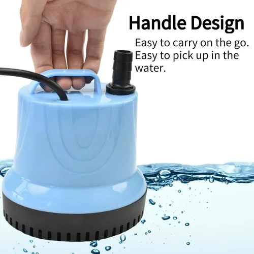 Miniatura 4 de CONQUERALL Bomba de succión inferior CHA-809 4500L/H 95W 110V AC Bomba de agua con 3 salidas para estanques de jardín, acuarios, cascadas, agua