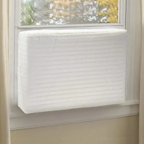 Miniatura 2 de Garneck 1 funda para aire acondicionado interior, doble aislamiento, ventilador de refrigeración para parabrisas, útil funda de aire acondicionado