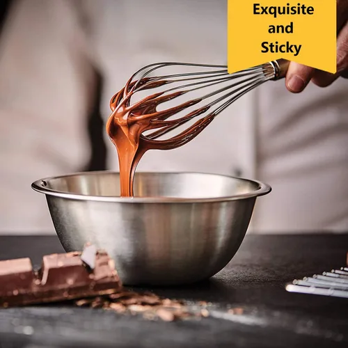 Miniatura 10 de Batidores para cocinar, paquete de 3 batidores de acero inoxidable para mezclar, batir, batir y agitar, versión mejorada, juego de batidores