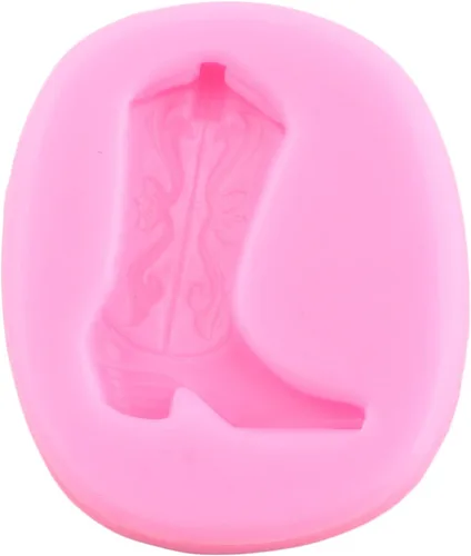 Miniatura 6 de Mujiang Moldes de silicona para caballo, moldes de herradura, moldes de fondant, moldes para botas de vaquero, molde de sillín para decoración