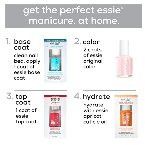 Miniatura 10 de essie - Esmalte de uñas de calidad de manicura, vegano sin 8, colección UnGuilty Pleasures, coral, tono Snooze In, 0.46 onzas líquidas