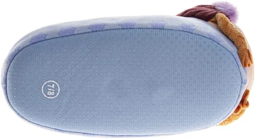 Miniatura 5 de Disney Frozen Elsa and Anna - Pantuflas de felpa para niñas, antideslizantes, cómodas, esponjosas, ligeras, cálidas, suaves, para interiores y niñas