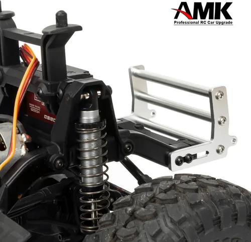 Miniatura 4 de Parachoques delantero RC, parachoques de aleación de aluminio, parachoques delantero de metal para automóvil RC 1/10 RC chasis Gspeed LCG TRX4 SCX10
