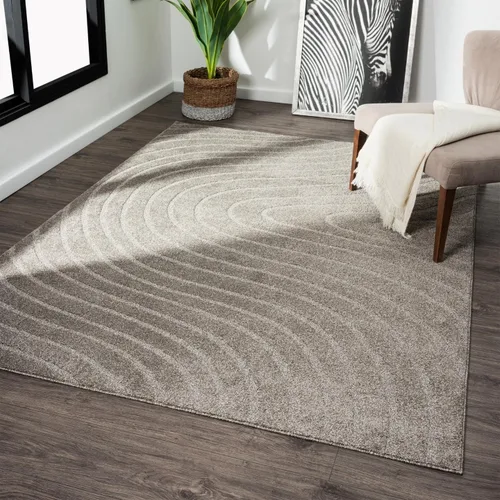 Miniatura 14 de LUXE WEAVERS Alfombra de Área Moderna Geométrica de Ondas Beige 2x3