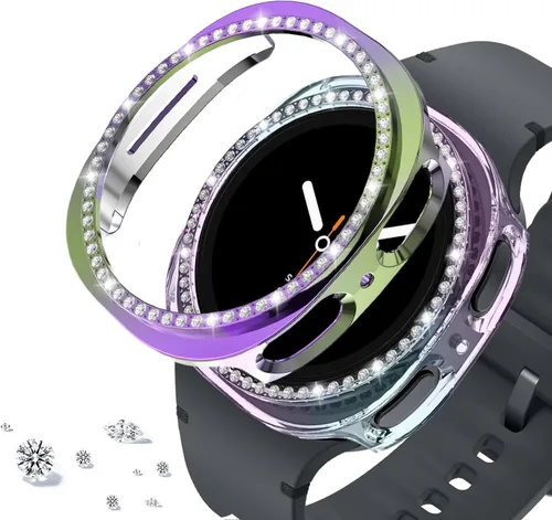 Miniatura 123 de DEALELE Paquete de 1 + 3 fundas y protector de pantalla compatible con Samsung Galaxy Watch FE / 5/4 de 1.575 pulgadas, funda protectora