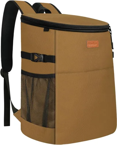 Mochila Enfriadora de Camping para 30 Latas, Mochilas Enfriadoras Suaves Aisladas a Prueba de Fugas Bolsa Enfriadora de Viaje Impermeable Almuerzo