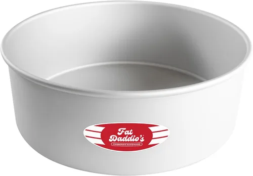 Miniatura 60 de Fat Daddio's PRD-1BOX Moldes Redondos para Pastel Mini Tier de Aluminio Anodizado para Una Caja de Mezcla, Juego de 3, Plateado