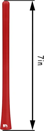 Miniatura 2 de ONE250 Antena de goma flexible de 7 pulgadas, compatible con Nissan - Frontier (1998-2021), Titan (2004-2023), Rogue (2008-2021), Pathfinder Rojo