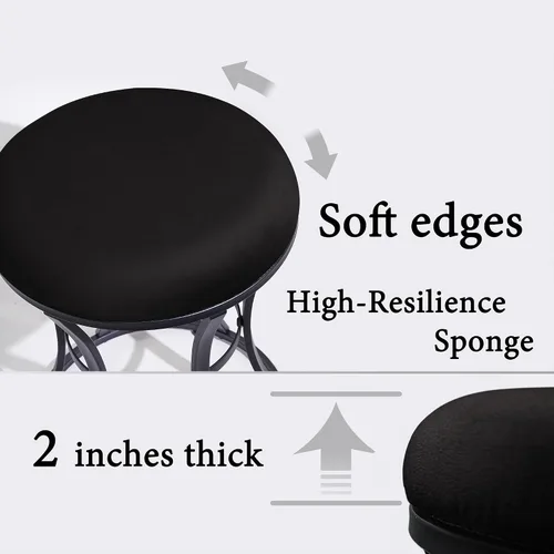 Miniatura 4 de Taburete de tocador pequeño, taburetes de maquillaje para escritorio de tocador, silla de tocador de baño, taburete metálico para sala de estar