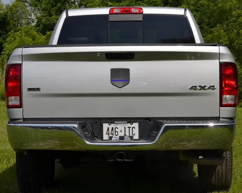 Miniatura 7 de Emblema de Bandera Americana para la puerta trasera RAM, emblema de bandera americana de ABS compatible con 2009-2018 Dodge RAM 1500 2500 3500 Línea