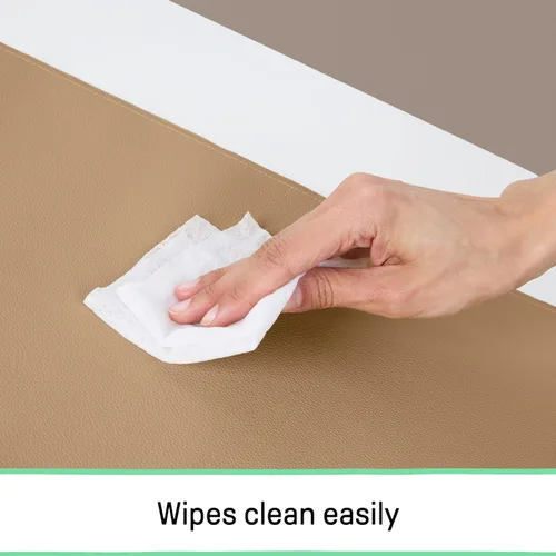 Miniatura 6 de Ingenuity Cambiador doble 2 en 1 de cambio rápido con forro de viaje, vinilo lavable, resistente al agua, lados contorneados y correa de seguridad
