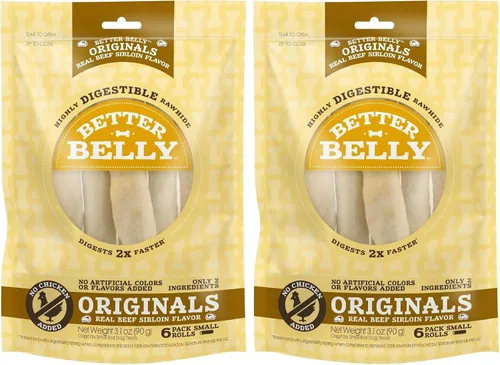 Miniatura 13 de Better Belly Huesos de cuero crudo para perros, de gran digestibilidad, sin granos, sin gluten, sin colores ni sabores artificiales., Hígado