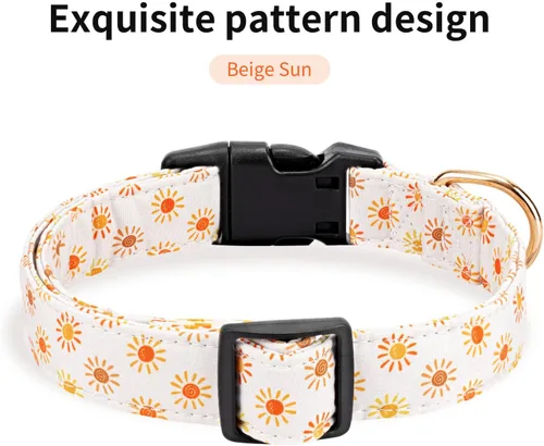 Miniatura 2 de Collares para perros personalizados, collares ajustables para cachorros con hebilla de seguridad para perros pequeños, medianos y grandes, collar