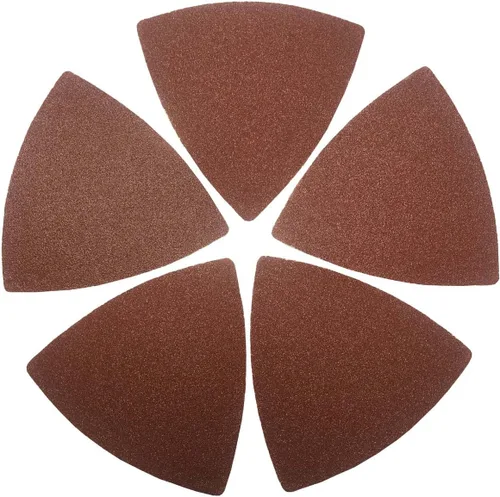 Miniatura 16 de XXGO 105 piezas de almohadillas de lijado oscilantes multiherramienta, 2 almohadillas de lijado triangulares, 3 almohadillas de lijado de dedos, 100