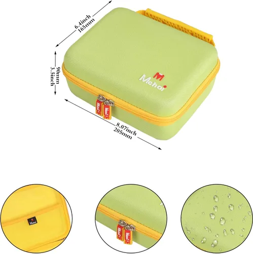 Miniatura 6 de Estuche de transporte de almacenamiento compatible con el juego de letras magnéticas Leapfrog Fridge Phonics, amarillo, solo funda