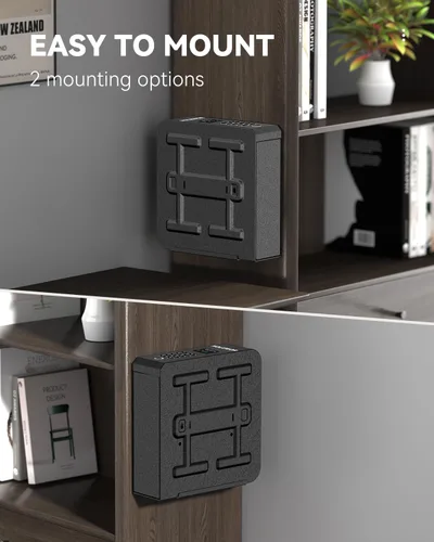 Miniatura 3 de HOLEWOR - Caja de seguridad para armas, caja de seguridad biométrica deslizante para pistola con huella digital, cerradura de arma de fuego