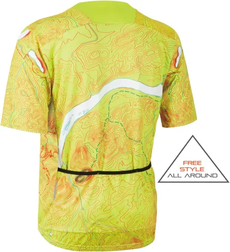 Miniatura 2 de CEROTIPOLAR Camiseta de ciclismo de ajuste holgado para hombre, 3 bolsillos traseros, transpirable, de secado rápido