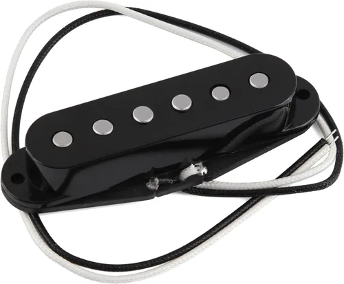 Miniatura 6 de FLEOR Juego de pastillas de bobina única Alnico 5 para guitarra Cuello/Medio/Puente Staggered, Negro
