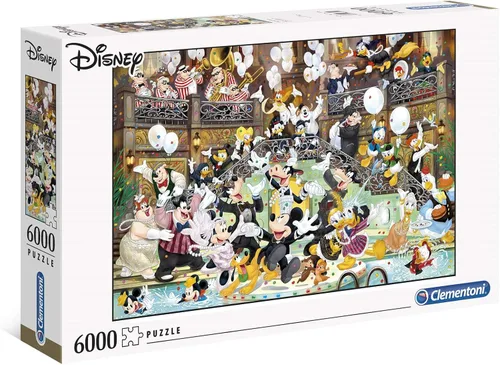 Clementoni - 36525 - Colección Puzzle - Gala de Disney - 6000 piezas - Hecho en Italia - Rompecabezas para adultos