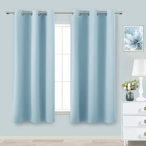 Miniatura 73 de Cortinas opacas de 72 pulgadas extra anchas para dormitorio, puerta corrediza de vidrio y patio, 2 paneles con ojales para oscurecer ventana grande