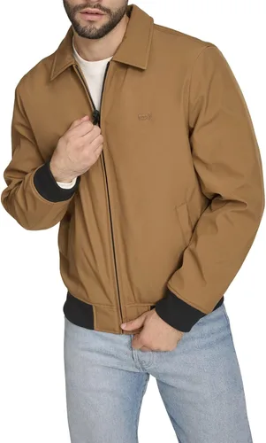 Miniatura 6 de Levi's Men's Men's Lightweight Softshell Varsity Rib Knit Bomber Jacket
