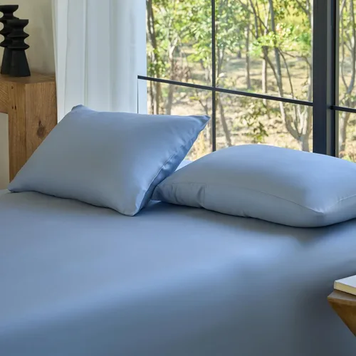 Miniatura 13 de Juego de fundas de almohada DOZ, 100% viscosa derivada del bambú, cultivada orgánicamente, extremadamente suave, sedosa, transpirable, refrescante