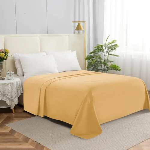 Miniatura 17 de Elegant Comfort Sábana encimera de 1 pieza de calidad hotelera, lujosa y suave, 1500 hilos, calidad egipcia, resistente a arrugas, manchas