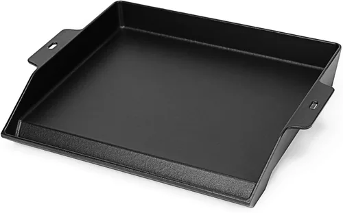 Miniatura 13 de Utheer Griddle Kit, 17" x 13" Pre-Seasoned Cast Iron Flat Top Griddle with 5-Piece Scratch-Free Nonstick Safe Nylon Tools, Universal Grill Griddle