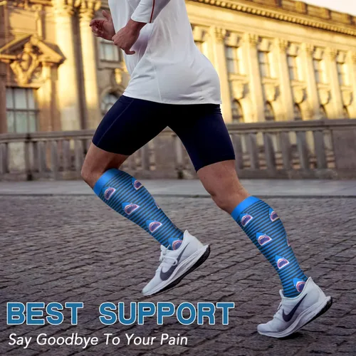 Miniatura 17 de SunFeeling - Calcetines de compresión para mujeres y hombres, 6 pares, brinda soporte a enfermeras, al correr, practicar atletismo y deportes
