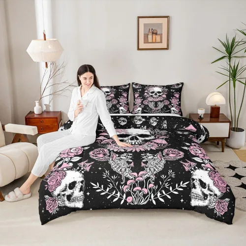 Miniatura 10 de Music Lovers - Juego de edredón para niños, tamaño individual, juego de ropa de cama de ritmo de notas musicales, decoración de habitación de niños