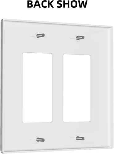 Miniatura 3 de Cubierta de placa de interruptor de luz doble basculante de esqueleto de calavera blanca y negra para decoración de pared para el hogar, dormitorio
