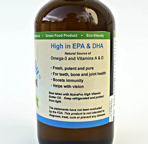 Miniatura 3 de Aceite de hígado de bacalao virgen, 8 onzas líquidas, natural, capturado en la naturaleza y sabor fresco, alto en vitamina D, Omega 3 DHA/EPA