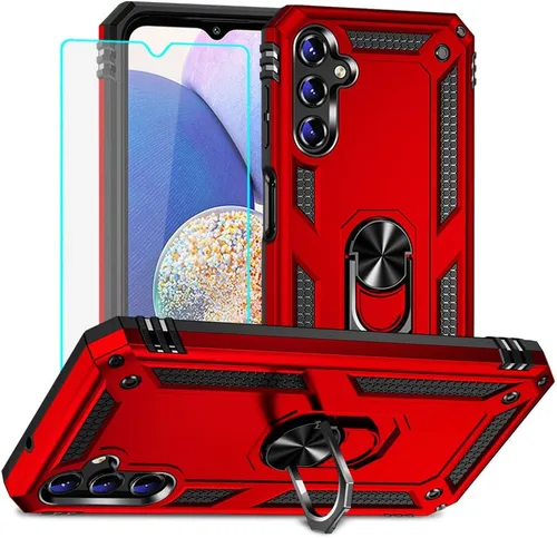 Miniatura 12 de Yiakeng Funda para teléfono Galaxy A12, Samsung A12 con protector de pantalla HD, fundas protectoras de grado militar con anillo para Samsung Galaxy