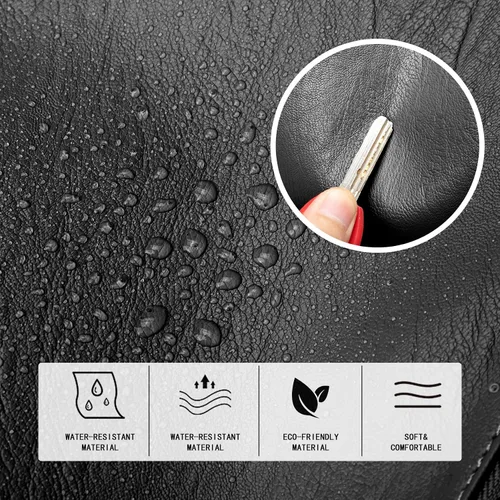 Miniatura 6 de Mochila de moda para mujer, mochila antirrobo de piel sintética, ligera, resistente al agua, color negro