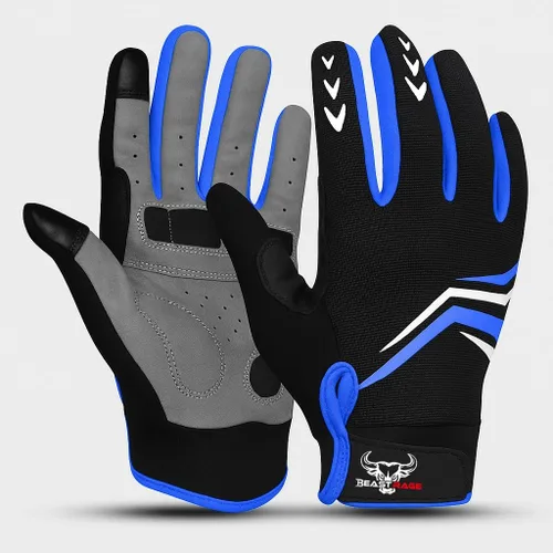 Miniatura 8 de BEAST RAGE Full Finger Cycling Gloves with Padding for Men Women, Anti-Slip, Shock Absorbing, Breathable, Touchscreen Mountain Bike Gloves for BMX