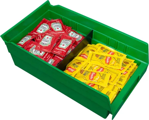 Miniatura 4 de Akro-Mils 40130 Separadores de ancho de plástico para contenedores de estantes de 4 pulgadas de alto modelos 30130, 30138 y 30164, insertos