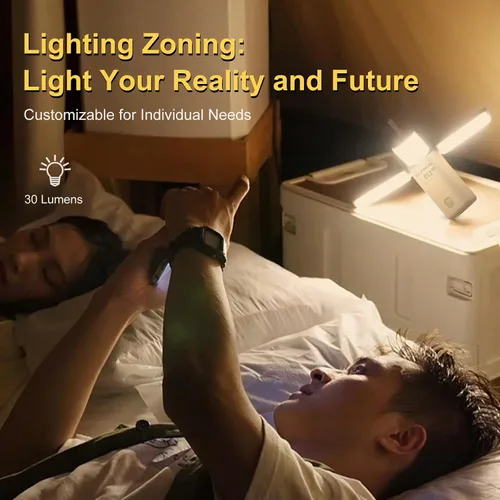 Miniatura 2 de KLARUS CL2 Rechargeable Camping Lantern, 750LM 7 Light Modes Waterproof Foldable Tent Light with Power Supply for Emergency, Camping, Beach, Travel