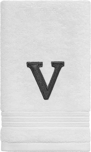 Miniatura 21 de Avanti Linens - Toalla de dedos, algodón suave y absorbente, decoración de baño bordada (colección de monogramas, inicial J)