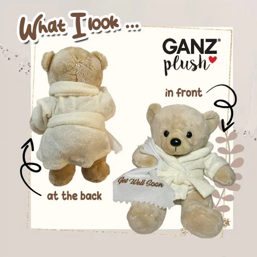 Miniatura 5 de Ganz Juego de regalo de amigdalectomía Get Well Soon Teddy Bear con amígdalas de despedida para niños, juego de regalo de libro para niños
