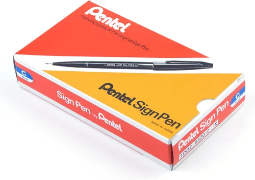 Miniatura 27 de Pentel S52012 - Rotulador de punta fina, punta de bala, 0.028 in, surtido, 12