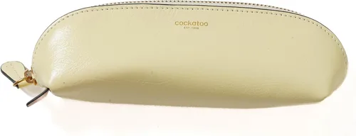 Miniatura 2 de Cockatoo Estuche para lápices de piel auténtica, soporte para accesorios, bolsa de papelería, estuche con cremallera para el trabajo y la oficina