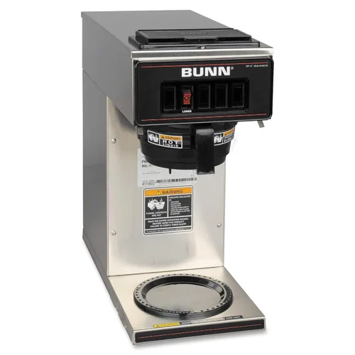 Miniatura 2 de BUNN VP17-1SS Pourover - Cafetera con 1 calentador, filtros de café comercial de acero inoxidable para 12 tazas, 1000